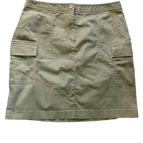 Ann Taylor Loft Stretch Olive Cargo
Skirt - Size 8 - Picture 1 of 8